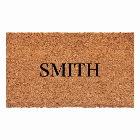 Calloway Mills Personalized Door Mat, Black, Natural, 17 in W x 29 in L 111501729